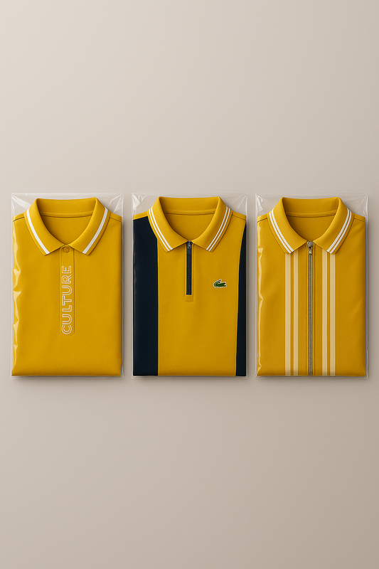 PACK OF 3 MEN’S CULTURE POLO SHIRT – PREMIUM DESIGN