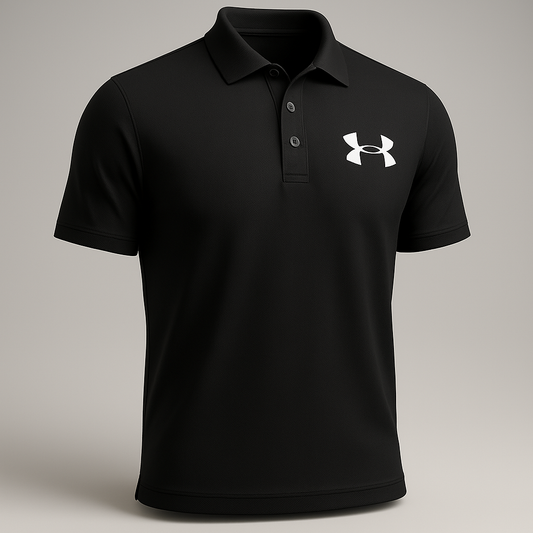 Sleek Black Polo Shirt – Under Armour | Modern Fit & All-Day Comfort