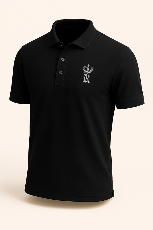 Royals Black Polo Shirt – Premium Style Meets Everyday Comfort