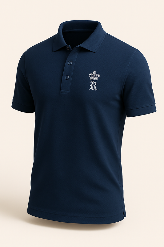 Royals Navy Blue Polo Shirt – Sophisticated Style in Every Stitch