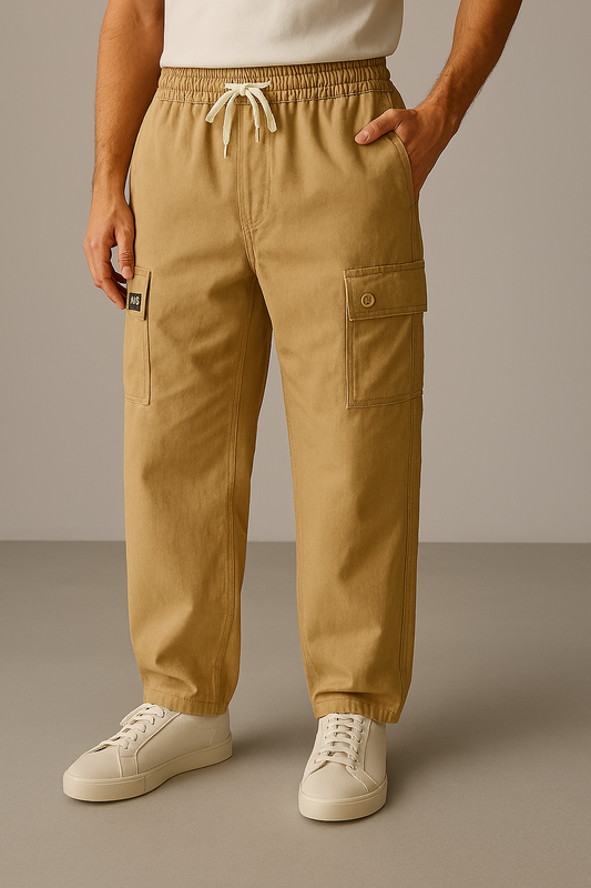 Premium Quality Beige Cargo Trousers