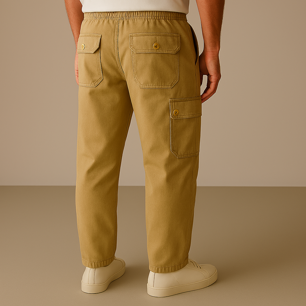 Premium Quality Beige Cargo Trousers