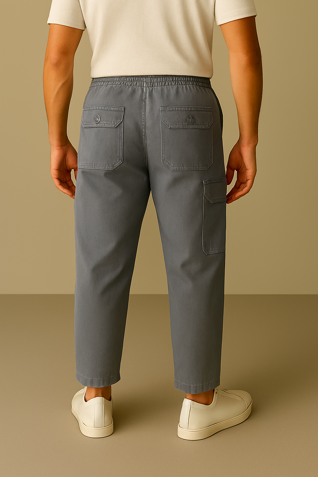 Premium Quality Gray Cargo Trousers