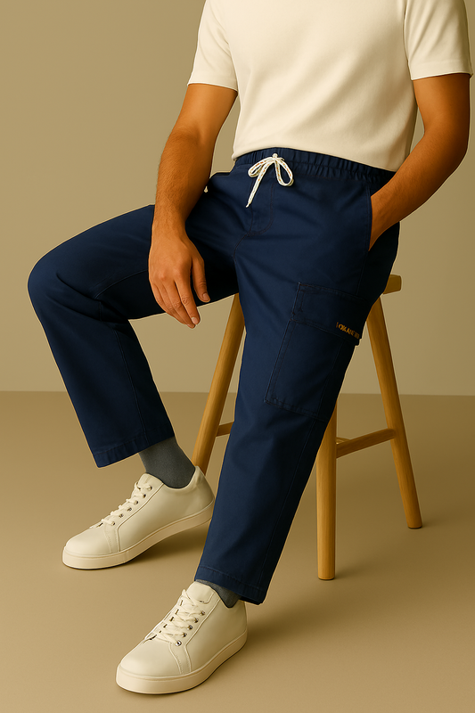 Premium Quality Navy Cargo Trousers