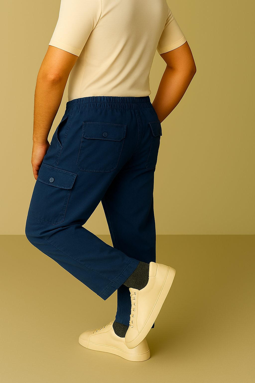 Premium Quality Navy Cargo Trousers